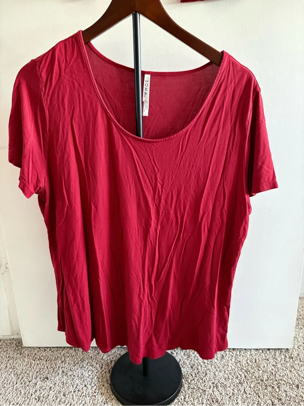 Red Holiday Large Soma Cool Nights Pajama Set - Picture 2 of 5